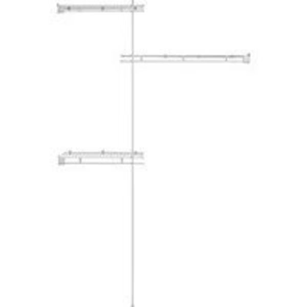 ClosetMaid 1640 Closet Organizer Kit, Steel, White, Vinyl-Coated, Closetmaid, Mfr#: 1640